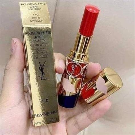 YSL Red is My Savior (110) Rouge Volupte Shine Oil